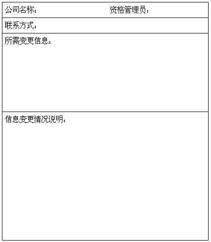 中國期貨業(yè)協(xié)會期貨行業(yè)信息管理平臺信息修改申請表